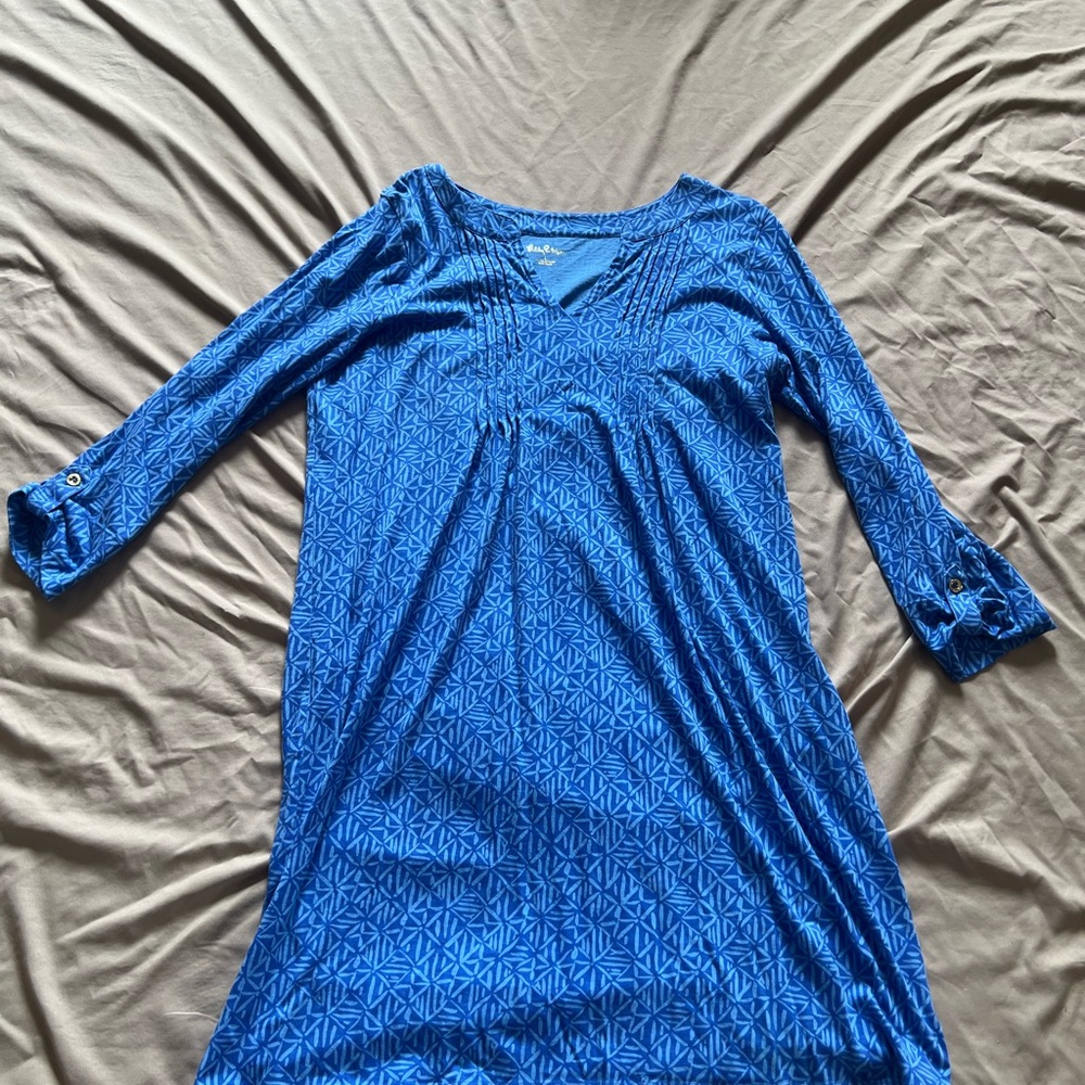 Lilly Pulitzer Vibrant Blue Patterned Top